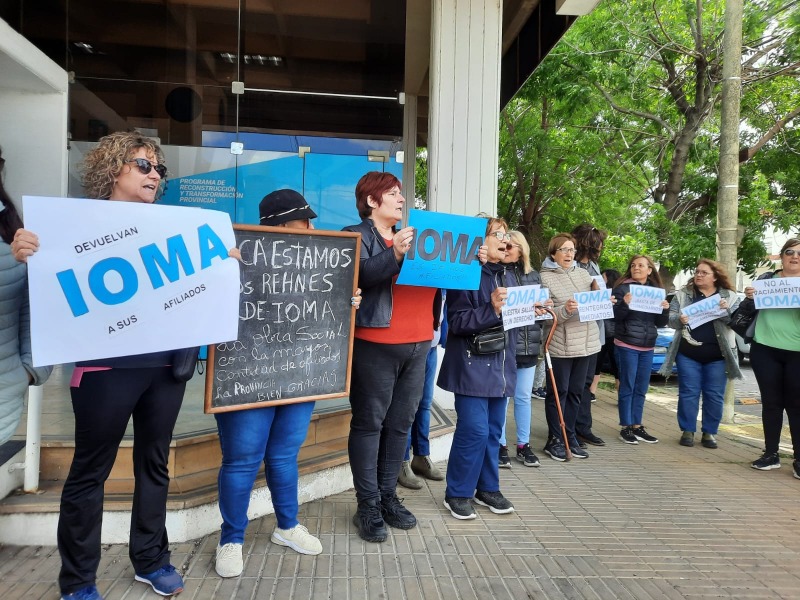 Afiliados a Ioma protestaron en la puerta de la delegacin